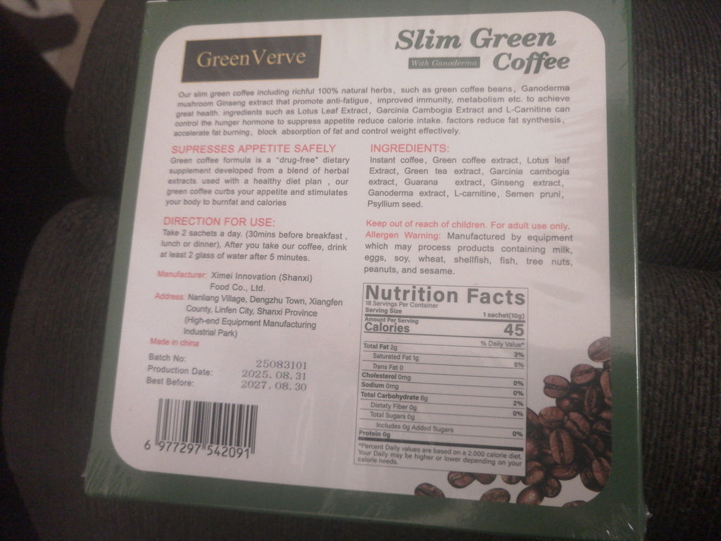 Slim Green  With Ganoderma Coffee